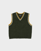 Vintage Y2K 00s Abercrombie &amp; Fitch Women's Shetland Wool Chunky V-Neck Tank Knit Sweater Vest - L