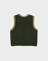 Vintage Y2K 00s Abercrombie &amp; Fitch Women's Shetland Wool Chunky V-Neck Tank Knit Sweater Vest - L