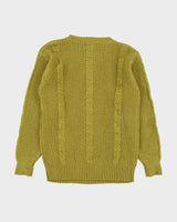 Vintage 1990s Island Clothing Company Wool Cable Knit Jumper - L