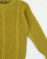 Vintage 1990s Island Clothing Company Wool Cable Knit Jumper - L
