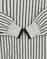 Vintage King Sheep Angora Blend Collared Ribbed Knit Jumper - S