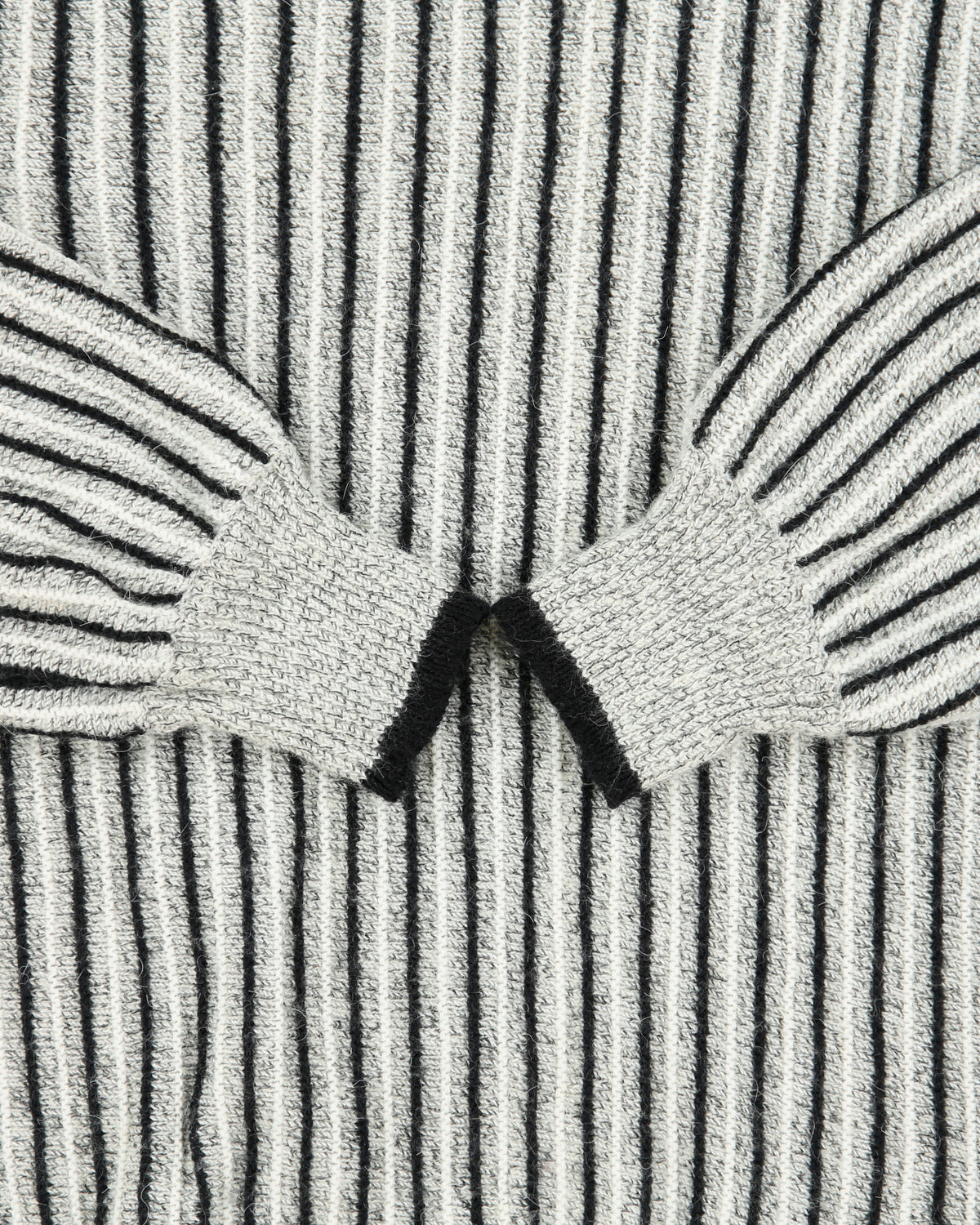 Vintage King Sheep Angora Blend Collared Ribbed Knit Jumper - S
