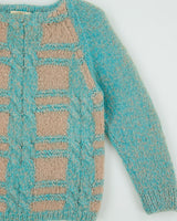 Vintage 1960s Ilaria For Wanamaker Hand-Knit Mohair &amp; Wool Blend Jumper - S