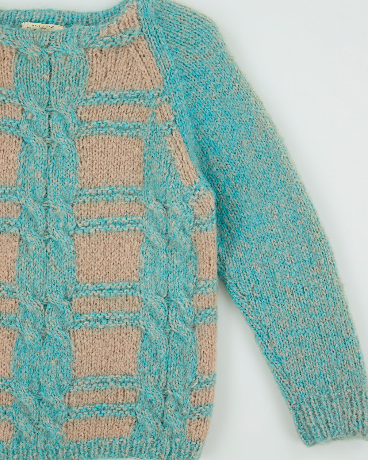 Vintage 1960s Ilaria For Wanamaker Hand-Knit Mohair &amp; Wool Blend Jumper - S