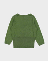 Vintage Y2K 00s Hillard &amp; Hanson Glitter Faux Wrap 3/4 Length Sleeve Knit Top - XL