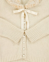 Vintage Y2K 00s Morgan De Toi Mohair Blend Faux Fur Collar Cardigan - XS