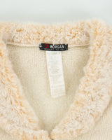 Vintage Y2K 00s Morgan De Toi Mohair Blend Faux Fur Collar Cardigan - XS