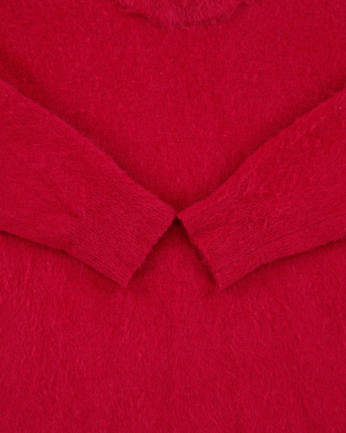 Vintage 1990s Parkhurst Angora &amp; Wool Blend Frill Neck Knit Jumper - M