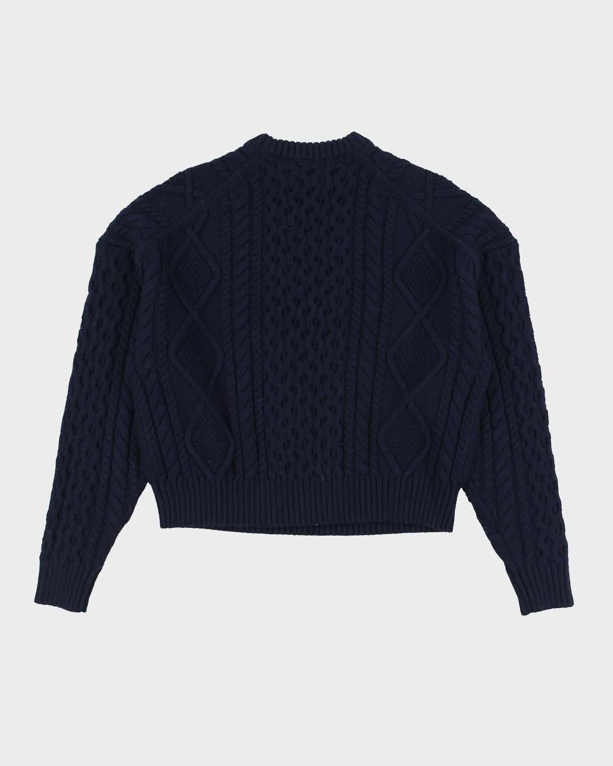 Aritzia Merino Wool Cable Knit Boxy Cropped Knit Jumper - XS
