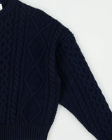 Aritzia Merino Wool Cable Knit Boxy Cropped Knit Jumper - XS