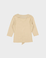 Vintage Y2K 00s Coup De Chance Ruffle Sparkly Knit 3/4 Length Sleeve Top - S
