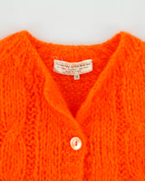 Vintage 1960s Filor Mohair &amp; Wool Bloend Chunky Knit Cardigan - M