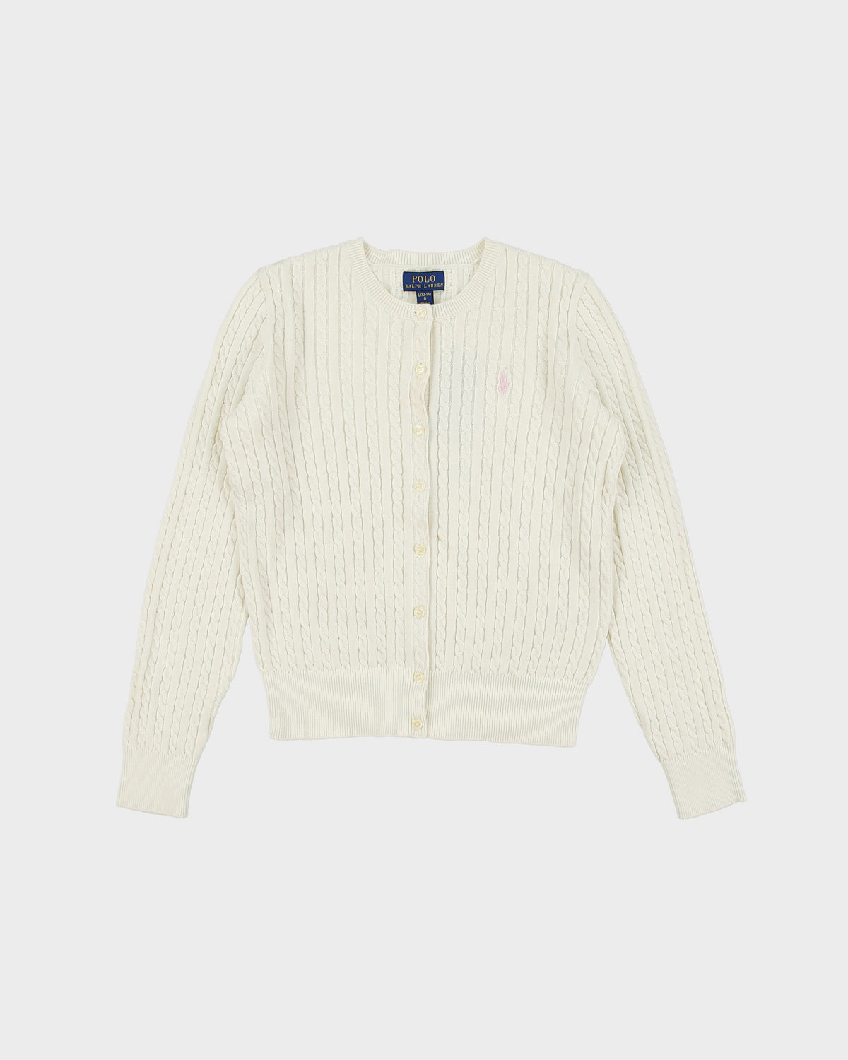 DSWT Polo Ralph Lauren Cable Knit Cropped Cardigan - XS