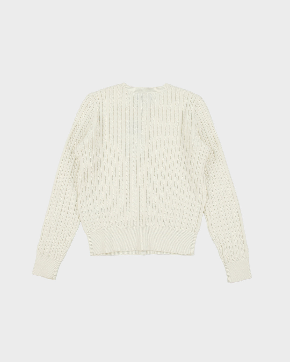 DSWT Polo Ralph Lauren Cable Knit Cropped Cardigan - XS