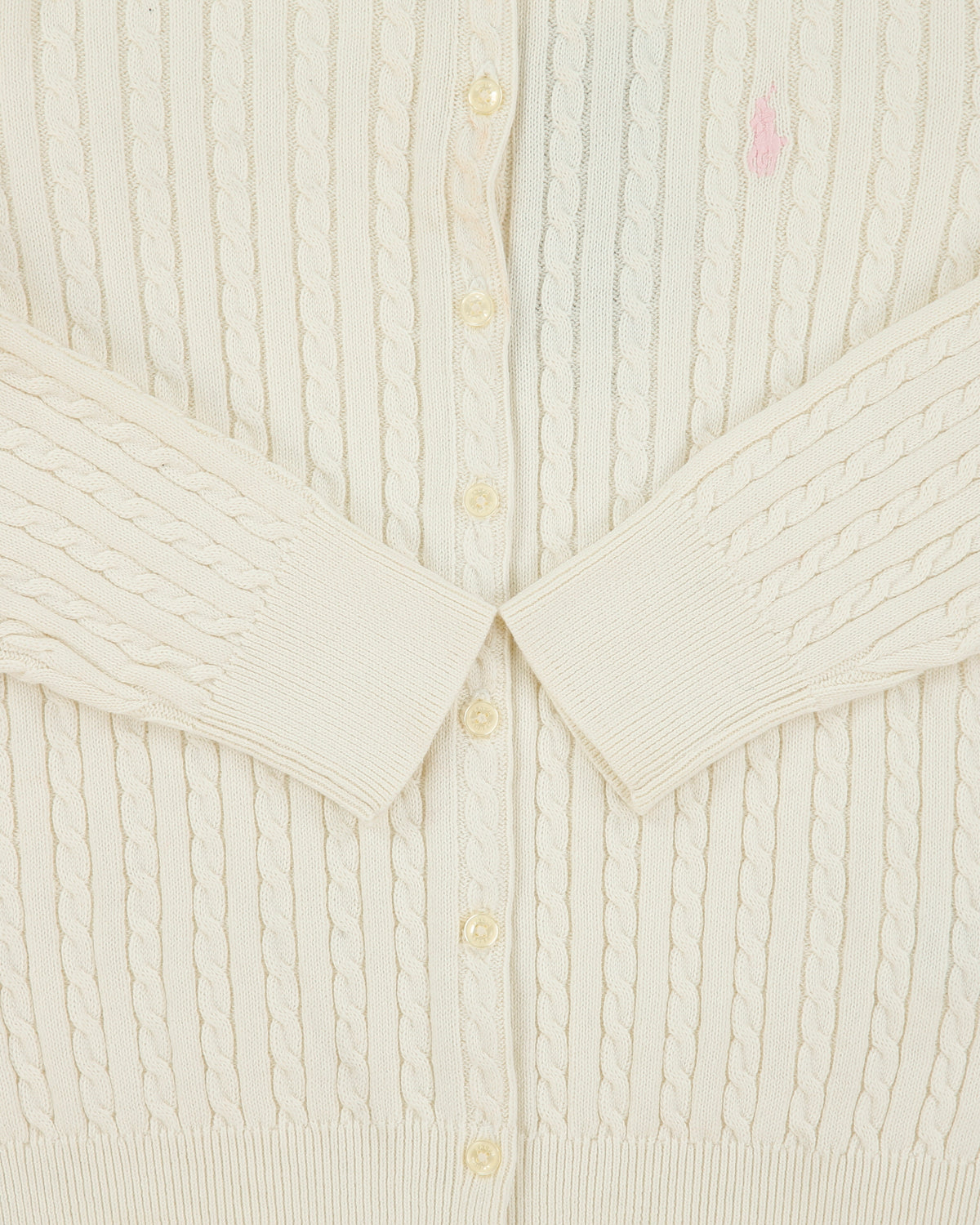 DSWT Polo Ralph Lauren Cable Knit Cropped Cardigan - XS