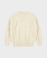 Vintage Aran Crafts Made In Ireland Wool Aran Knit Chunky Heavyweight Jumper - M