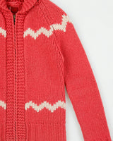 Vintage Y2K 00s Levi's Red Tab Wool Chunky Knit Zip-up Jumper - S