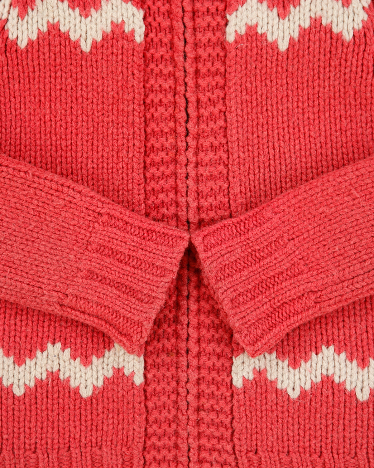 Vintage Y2K 00s Levi's Red Tab Wool Chunky Knit Zip-up Jumper - S