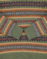 Vintage 1990s R.T.W Jeans Company Wool Blend Fair Isle Roll Neck Jumper - S