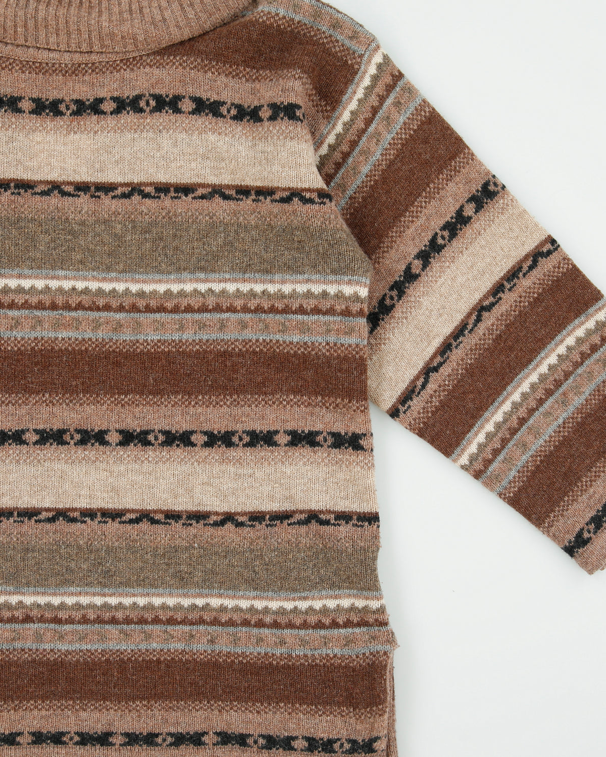 Vintage 1990s Eaton Petites Lambswool Roll Neck Oversized Jumper - M