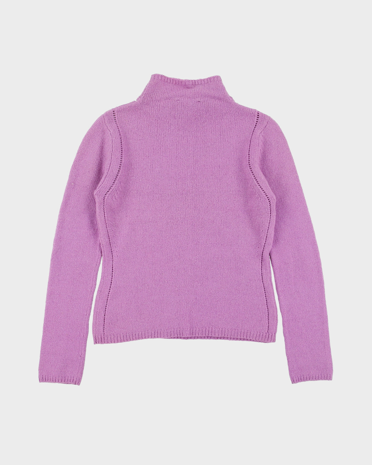 Vintage Y2K 00s Thomo Wool &amp; Cashmere Knit Blend High Neck Jumper - M