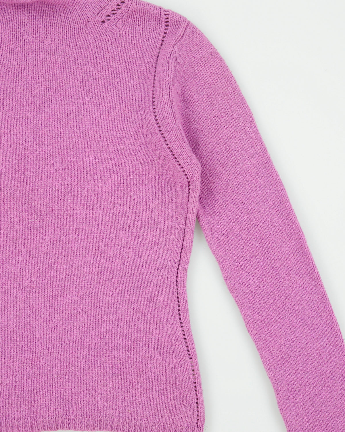 Vintage Y2K 00s Thomo Wool &amp; Cashmere Knit Blend High Neck Jumper - M