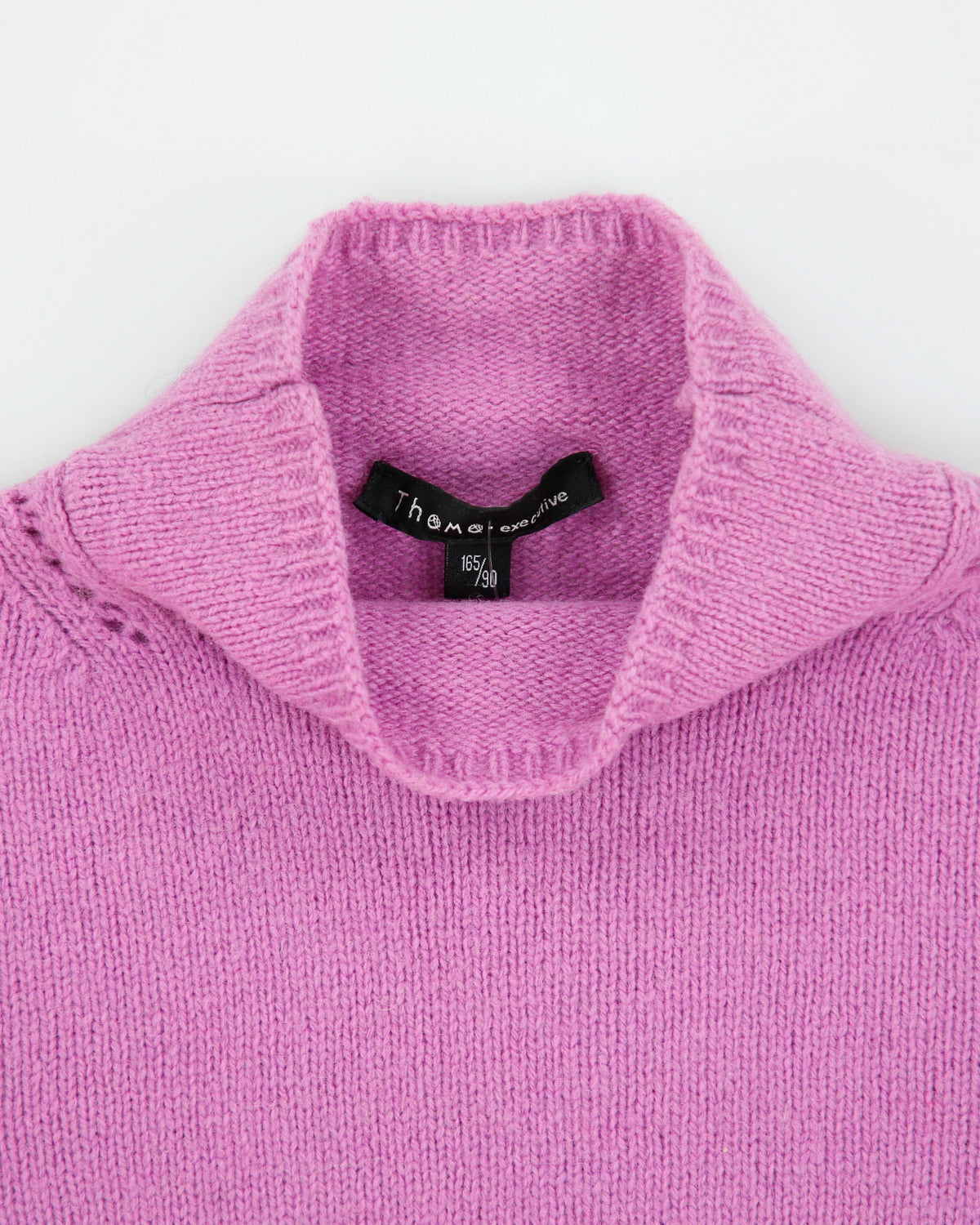 Vintage Y2K 00s Thomo Wool &amp; Cashmere Knit Blend High Neck Jumper - M