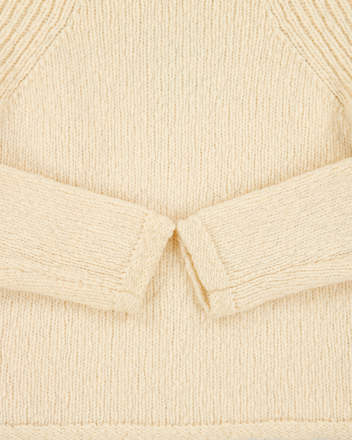Vintage 1990s Armani Exchange High Neck Wool Chunky Knit Jumper - M