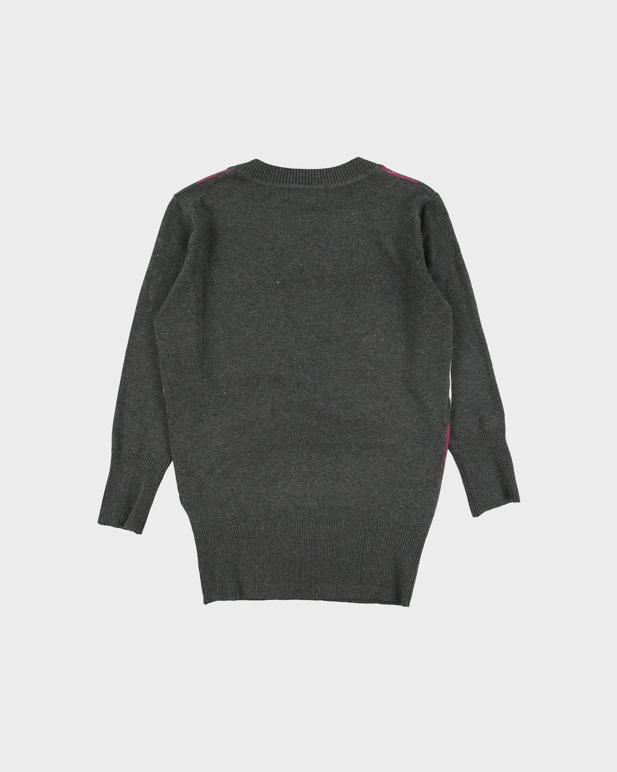 Vintage Y2K 00s Majora Deep V-neck 3/4 Length Sleeve Jumper - M