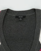 Vintage Y2K 00s Majora Deep V-neck 3/4 Length Sleeve Jumper - M
