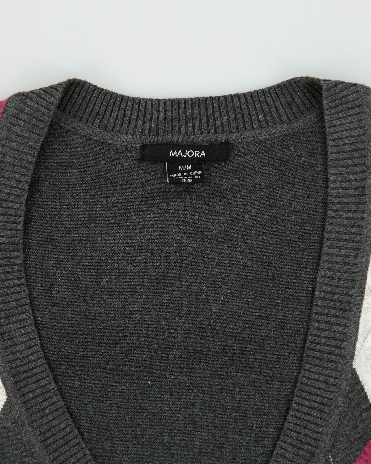 Vintage Y2K 00s Majora Deep V-neck 3/4 Length Sleeve Jumper - M