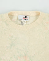 Vintage 1980s Eaton Wool &amp; Angora Blend Floral Jumper - S