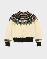 Vintage 1960s William Schmidt Company Nordic Wool Fair Isle Cardigan - S