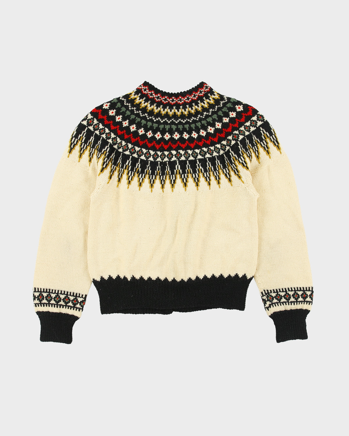 Vintage 1960s William Schmidt Company Nordic Wool Fair Isle Cardigan - S