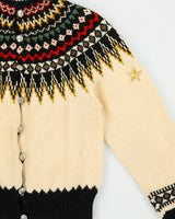 Vintage 1960s William Schmidt Company Nordic Wool Fair Isle Cardigan - S