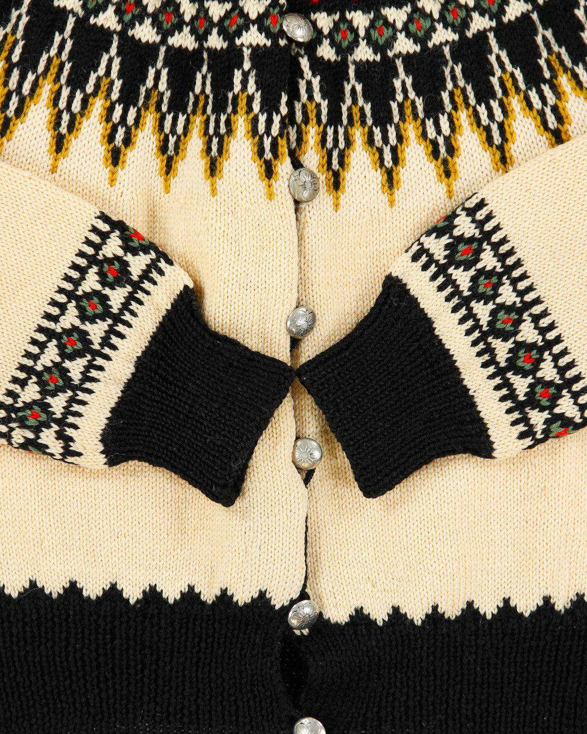 Vintage 1960s William Schmidt Company Nordic Wool Fair Isle Cardigan - S