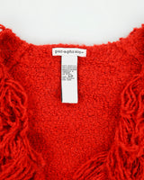 Vintage Y2K 00s Par.a.phrase Shaggy Tassel Front Tie Knit Cardigan - S