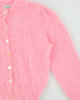 Vintage 1980s The Scotch House Mohair Blend Mother Of Pearl Button Cardigan - M