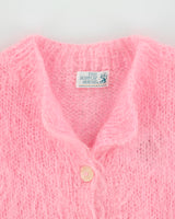 Vintage 1980s The Scotch House Mohair Blend Mother Of Pearl Button Cardigan - M