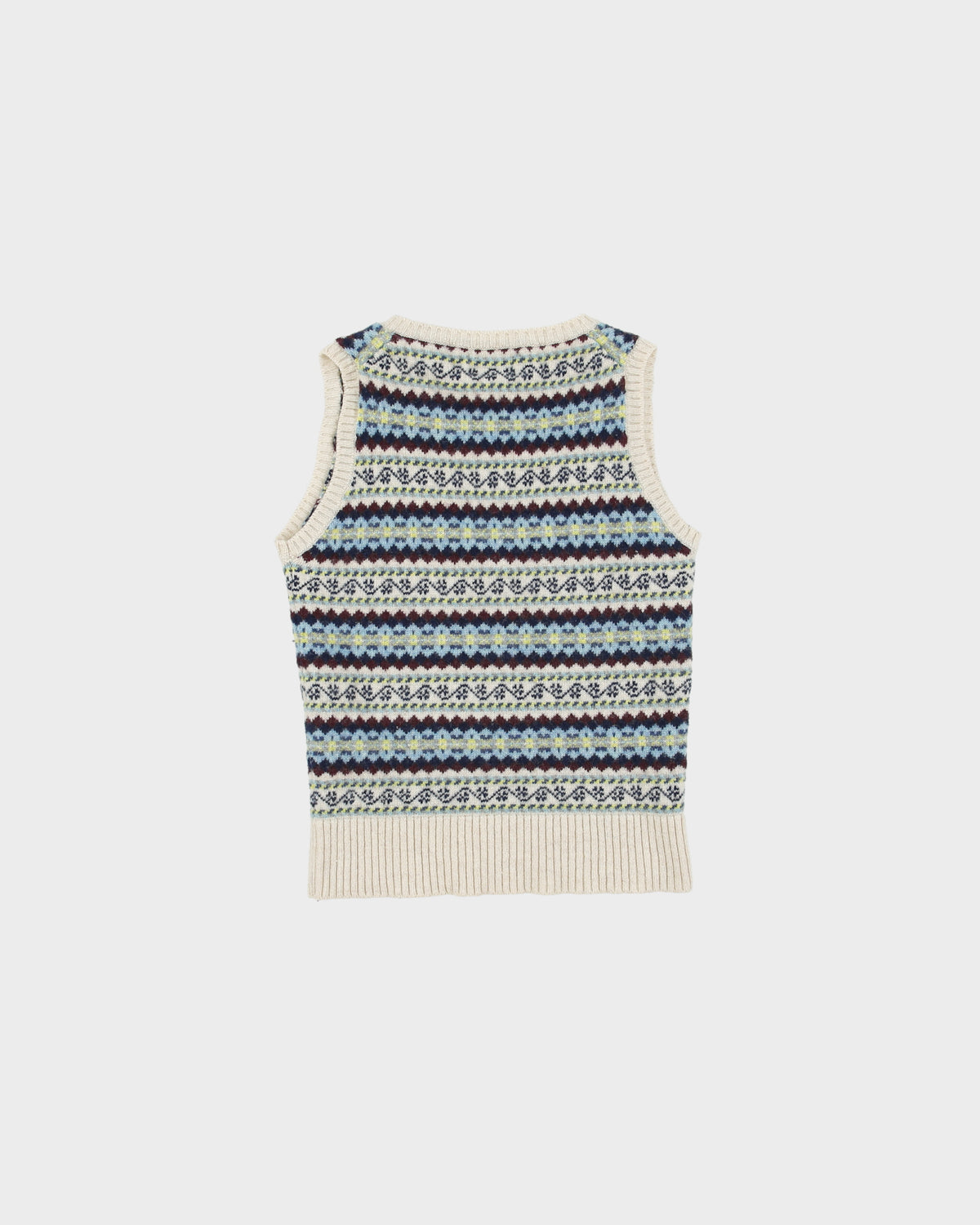 Vintage Brora Scottish Cashmere V-neck Knit Vest - XS