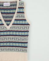 Vintage Brora Scottish Cashmere V-neck Knit Vest - XS