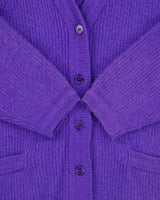Vintage 1980s Woodward's Collection Angora &amp; Wool Blend Chunky Knit Cardigan - XL