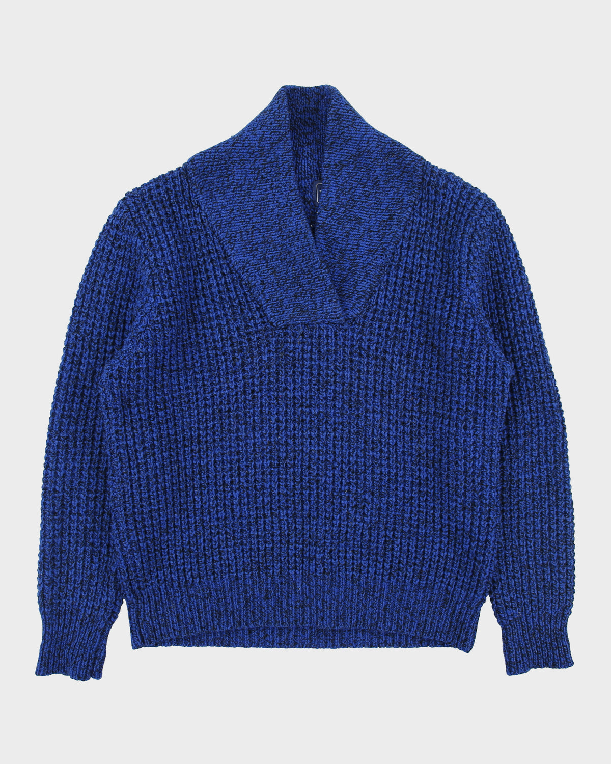 Vintage 1990s Woolwich The Woman Chunky Wool Knit Shawl Neck Jumper - XL