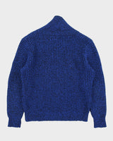 Vintage 1990s Woolwich The Woman Chunky Wool Knit Shawl Neck Jumper - XL