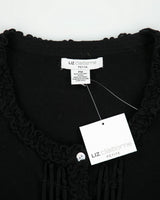 DSWT 1990s Liz Claiborne Mother Of Pearl Button Cotton Knit Cardigan - M