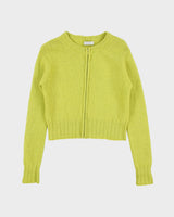 Vintage 1990s Esprit Mohair Blend Zip-Up Knitted cardigan - M