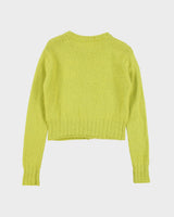 Vintage 1990s Esprit Mohair Blend Zip-Up Knitted cardigan - M
