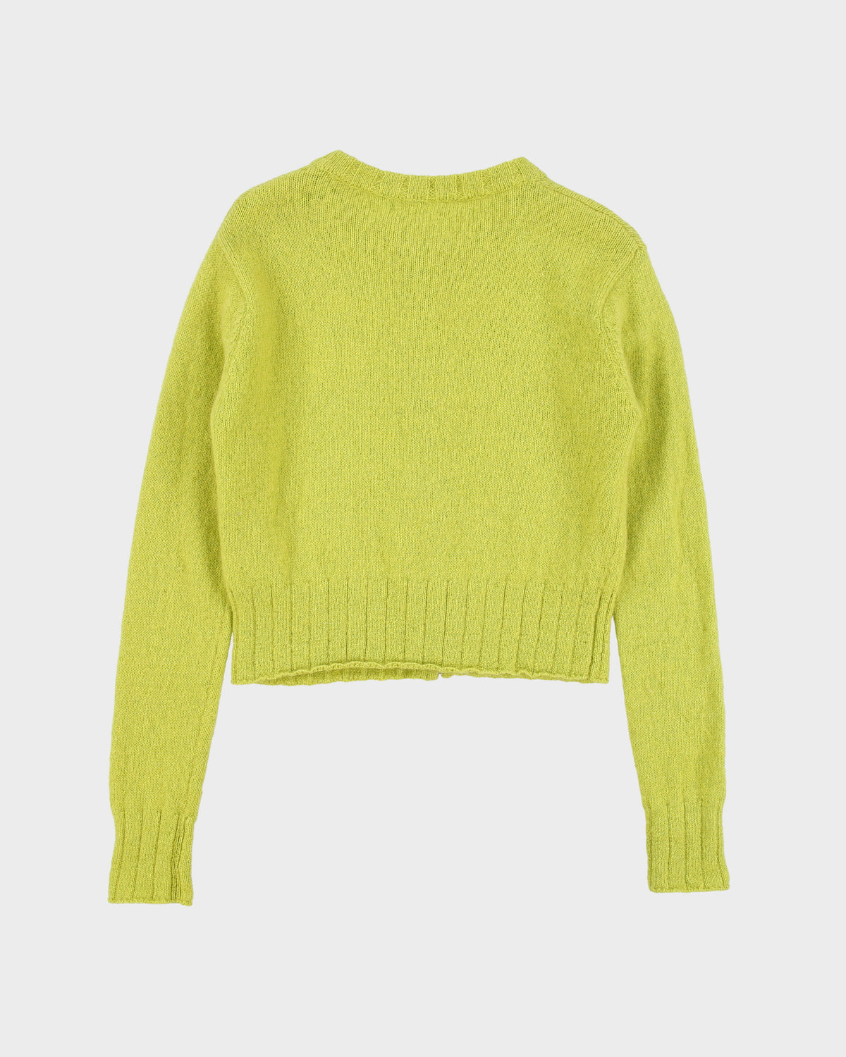 Vintage 1990s Esprit Mohair Blend Zip-Up Knitted cardigan - M