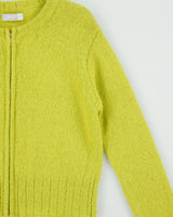 Vintage 1990s Esprit Mohair Blend Zip-Up Knitted cardigan - M