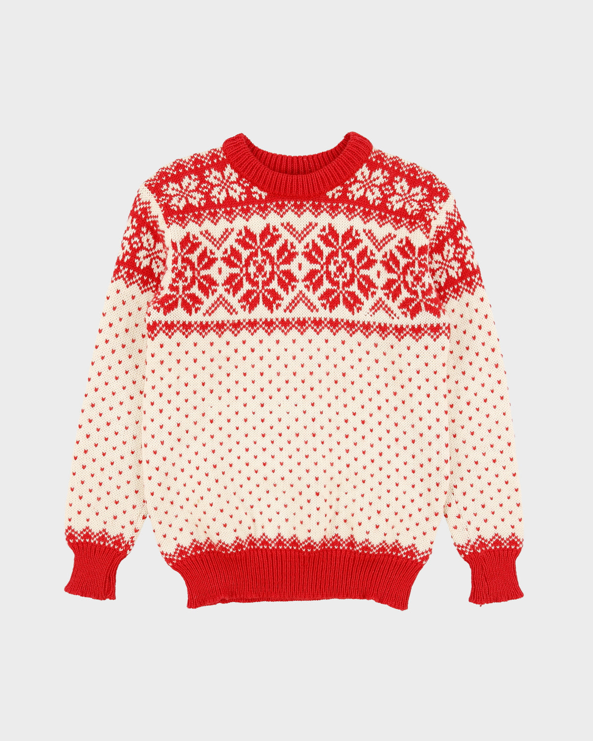 Vintage 1980s Dale Of Norway Icelandic Chunky Wool Knit Jumper - S